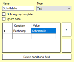 conditional field template